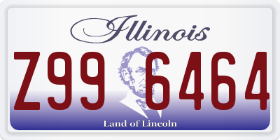 IL license plate Z996464