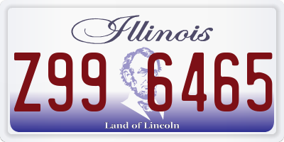 IL license plate Z996465