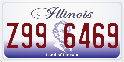 IL license plate Z996469