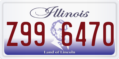 IL license plate Z996470