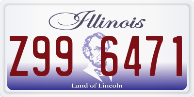 IL license plate Z996471