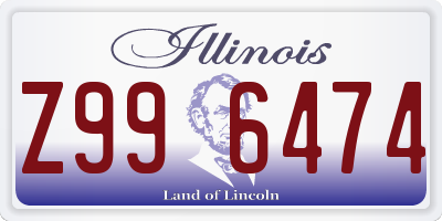 IL license plate Z996474