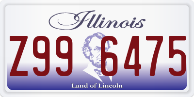 IL license plate Z996475