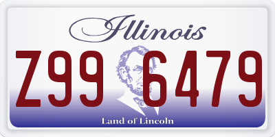 IL license plate Z996479