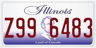 IL license plate Z996483