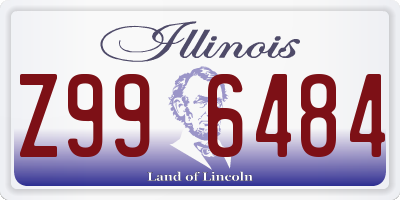 IL license plate Z996484