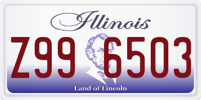 IL license plate Z996503