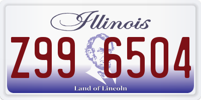 IL license plate Z996504