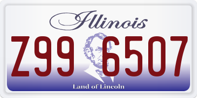 IL license plate Z996507