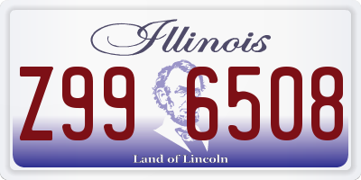 IL license plate Z996508