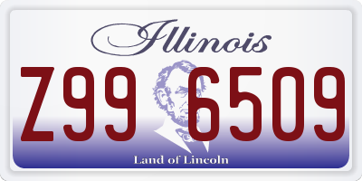 IL license plate Z996509