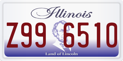 IL license plate Z996510