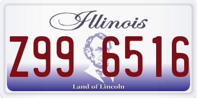 IL license plate Z996516