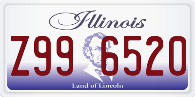 IL license plate Z996520