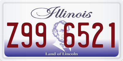 IL license plate Z996521