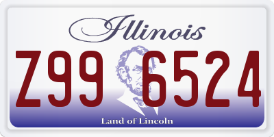 IL license plate Z996524