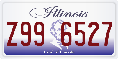 IL license plate Z996527