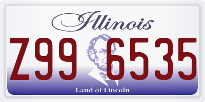 IL license plate Z996535