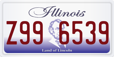 IL license plate Z996539