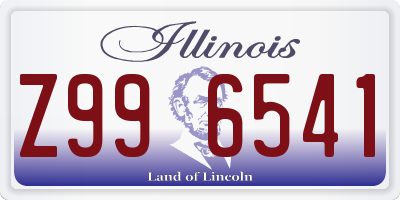 IL license plate Z996541