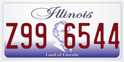 IL license plate Z996544