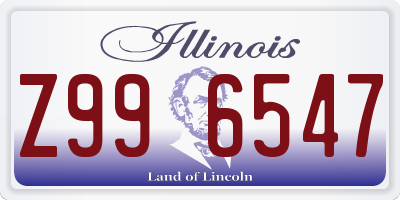 IL license plate Z996547