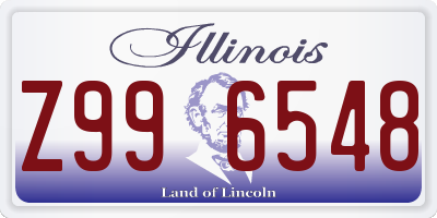 IL license plate Z996548