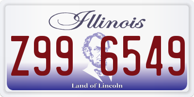 IL license plate Z996549