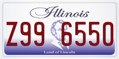 IL license plate Z996550