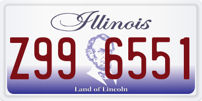 IL license plate Z996551