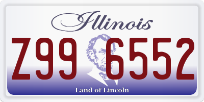 IL license plate Z996552