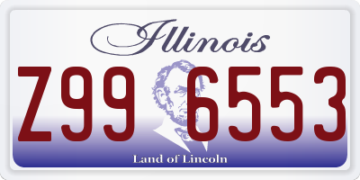 IL license plate Z996553