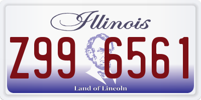 IL license plate Z996561