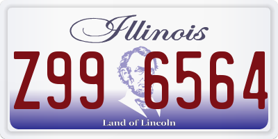 IL license plate Z996564