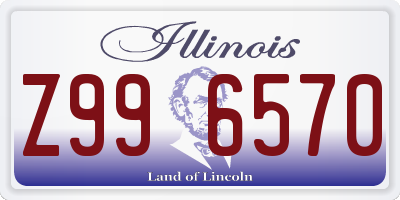 IL license plate Z996570