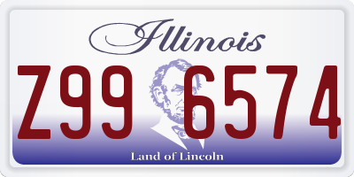 IL license plate Z996574