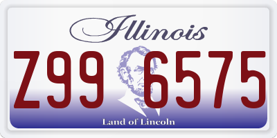 IL license plate Z996575