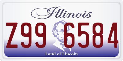 IL license plate Z996584