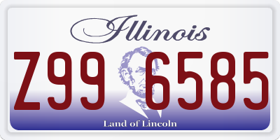 IL license plate Z996585