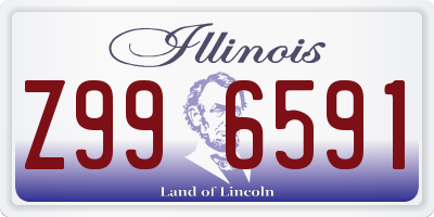 IL license plate Z996591
