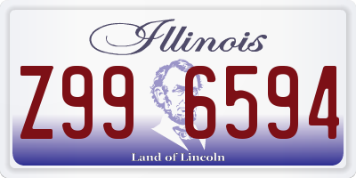 IL license plate Z996594