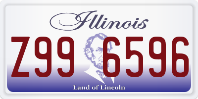 IL license plate Z996596