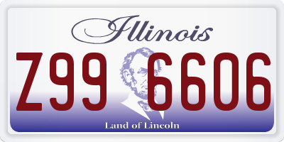 IL license plate Z996606