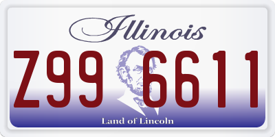 IL license plate Z996611