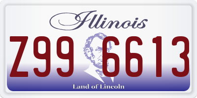 IL license plate Z996613