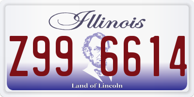 IL license plate Z996614