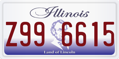 IL license plate Z996615