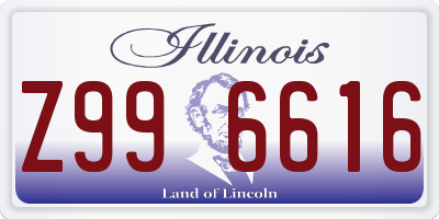 IL license plate Z996616