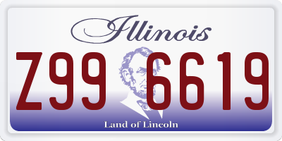 IL license plate Z996619