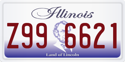 IL license plate Z996621